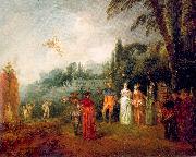 WATTEAU, Antoine The Island of Cythera oil painting on canvas